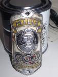 A F Mills of Welling Kent head badge