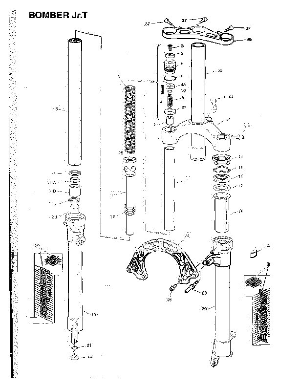 1999 jr t parts list