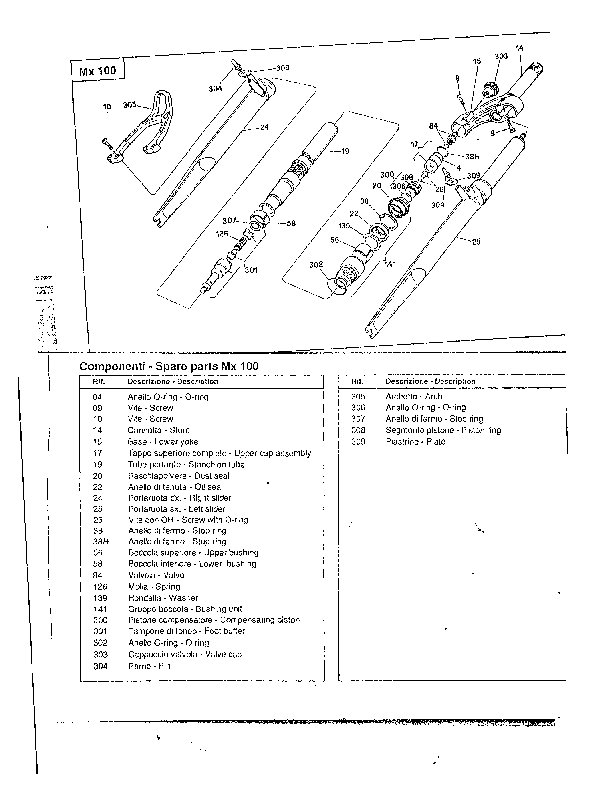 MX-100 PARTS & SERVICE MANUAL | Maintenance | Retrobike