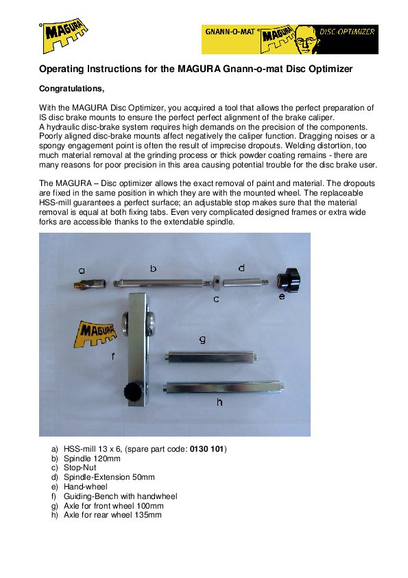 disk brake alignment