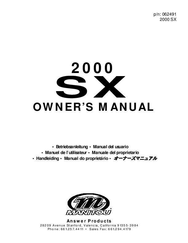 2000 sx om