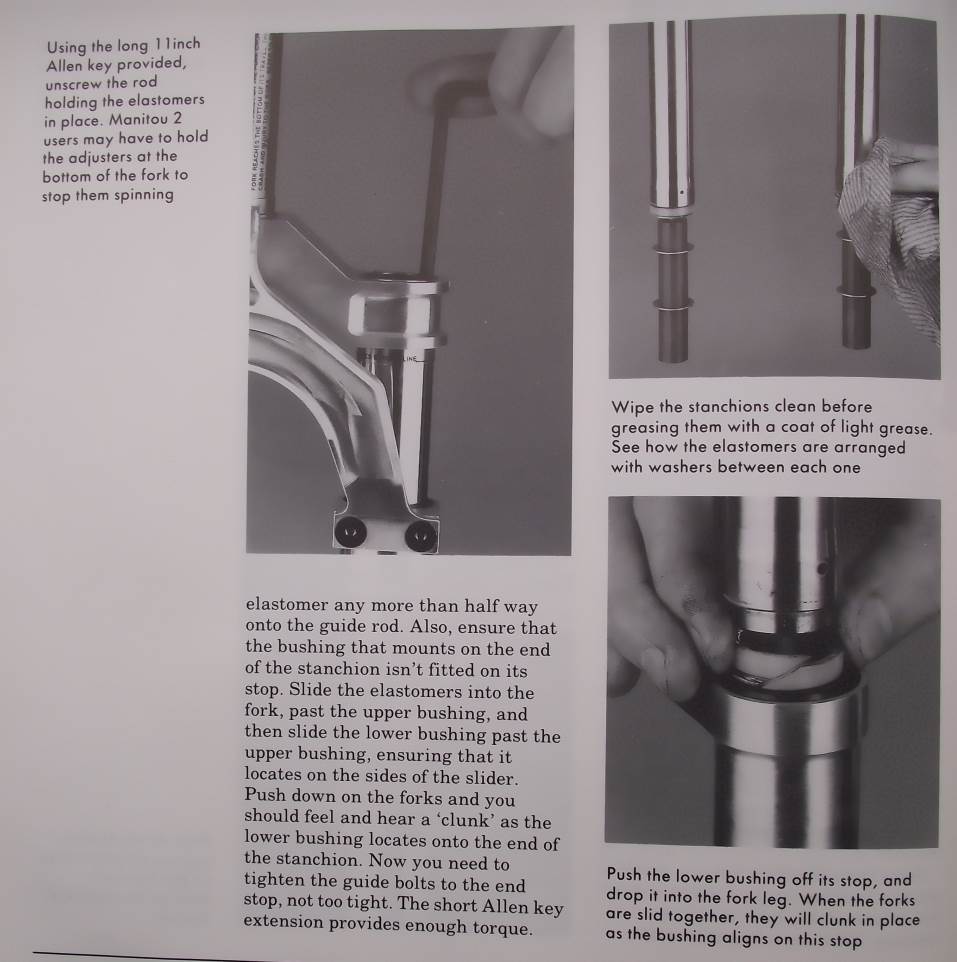 Servicing Manitou forks cont