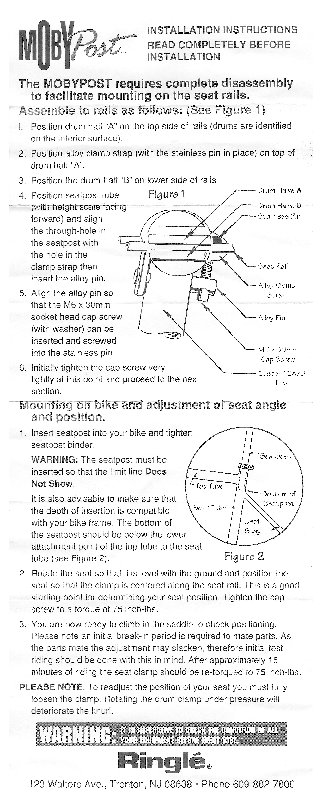 Ringle Moby Post Manual