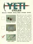 Yeti Catalogue 1993