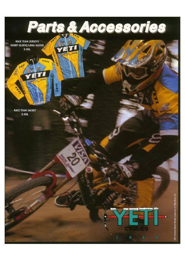 Yeti Catalogue 1998 Parts & Accessories
