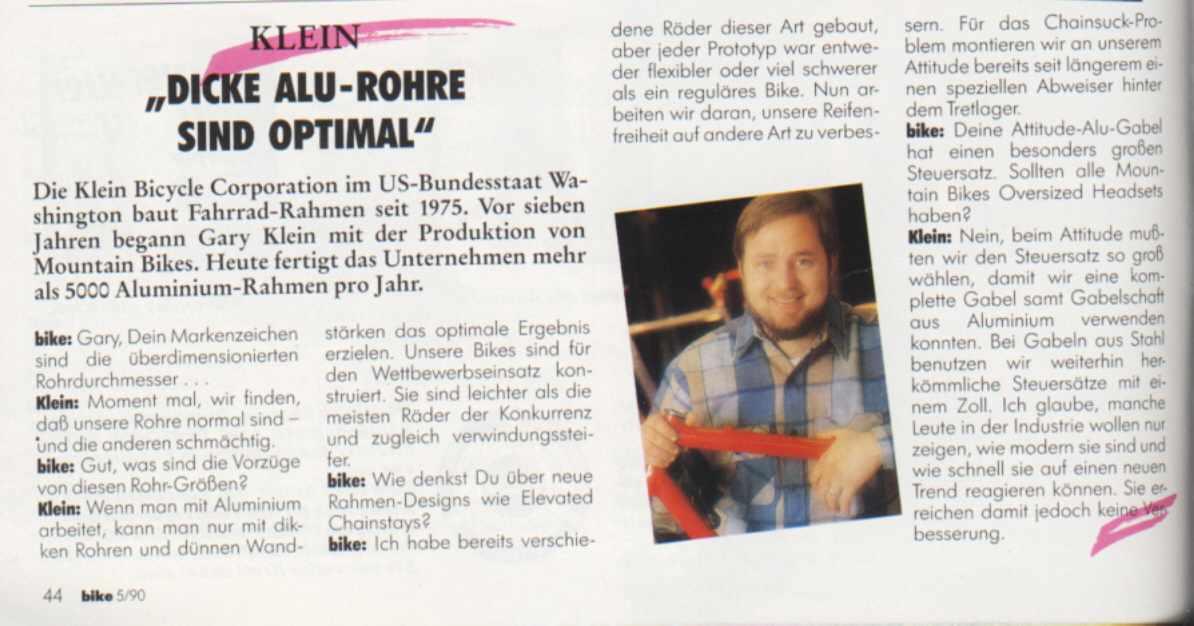 Gary Klein Interview May 1990