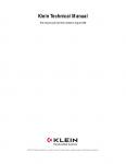 Klein Technical Manual 1996