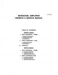 Mongoose Amplifier (AMP B2) Owner's & Service Manual