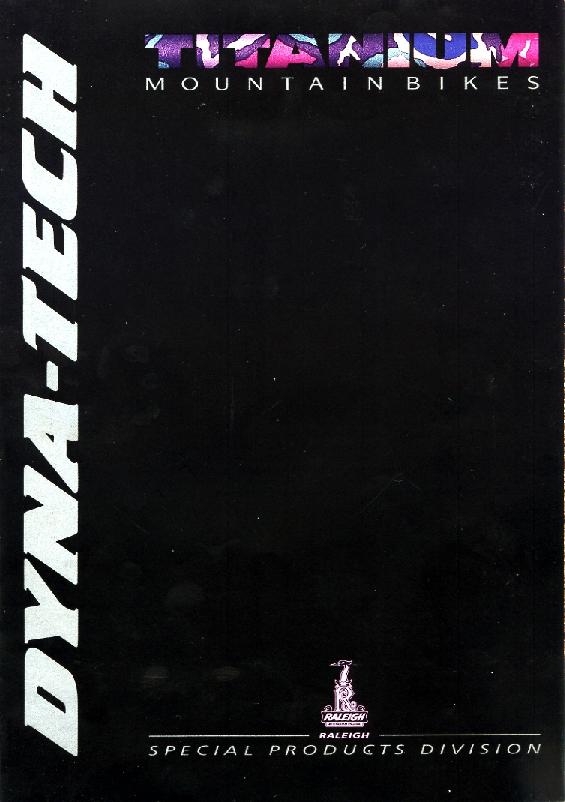 Raleigh SPD - Titanium Mountain Bikes Catalogue 1992