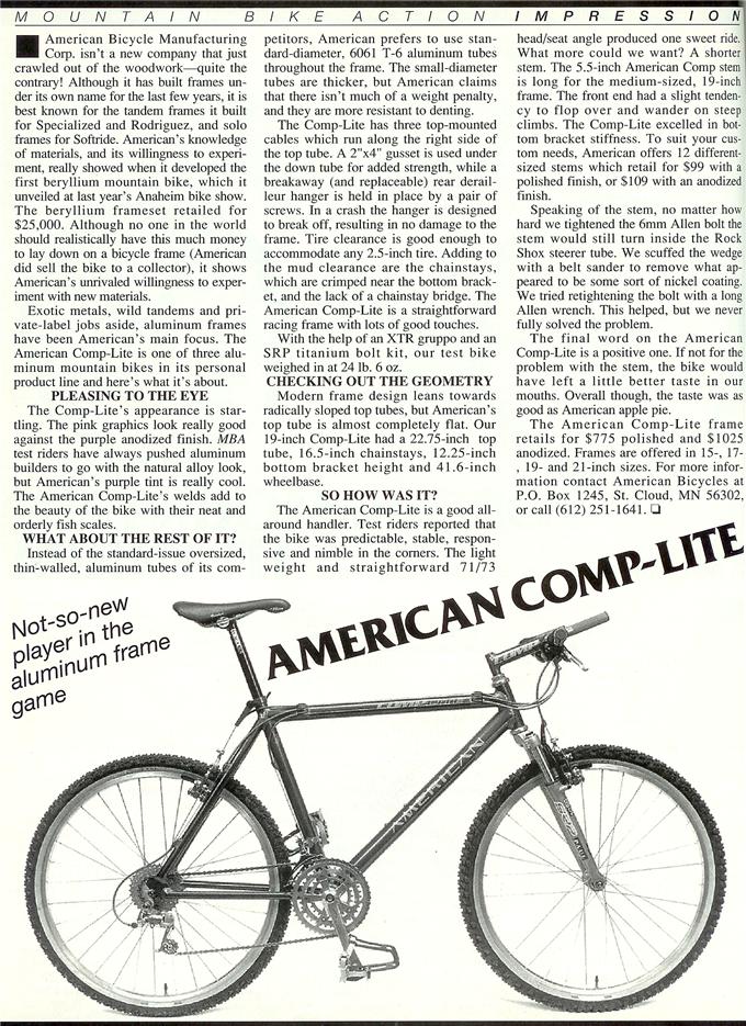 american comp lite mtb