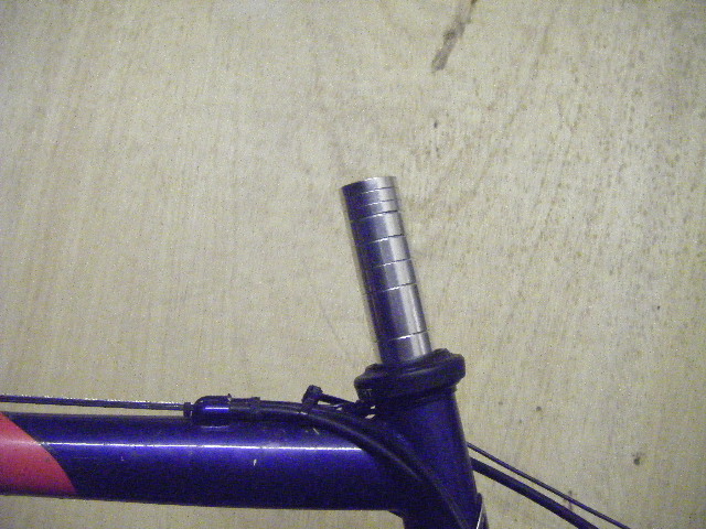 5 Extender fitted, showing spacers