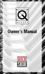 Rock Shox QUADRA Owners Manual 1996