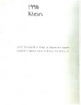 Klein Catalogue 1998