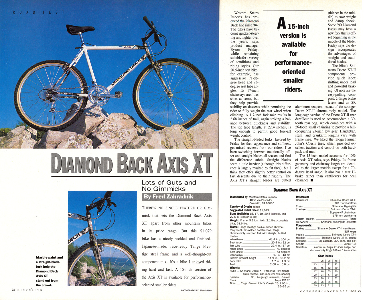 Damond Back Axis XT