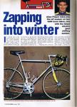 'Zapping into winter' Lemond GAN team bikes review Cycle Sport January 1994 page 1