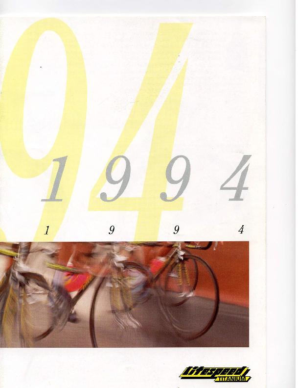 Litespeed Catalogue 1994