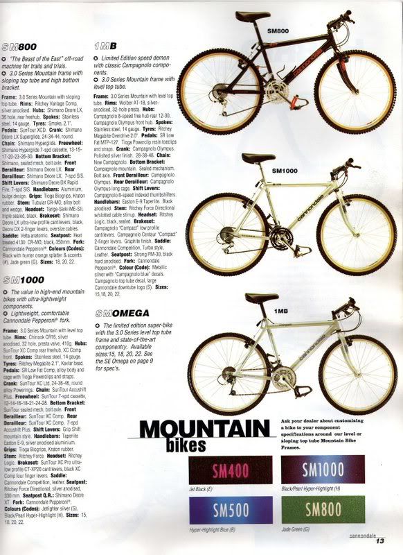 cannondale 3.0 mountain bike
