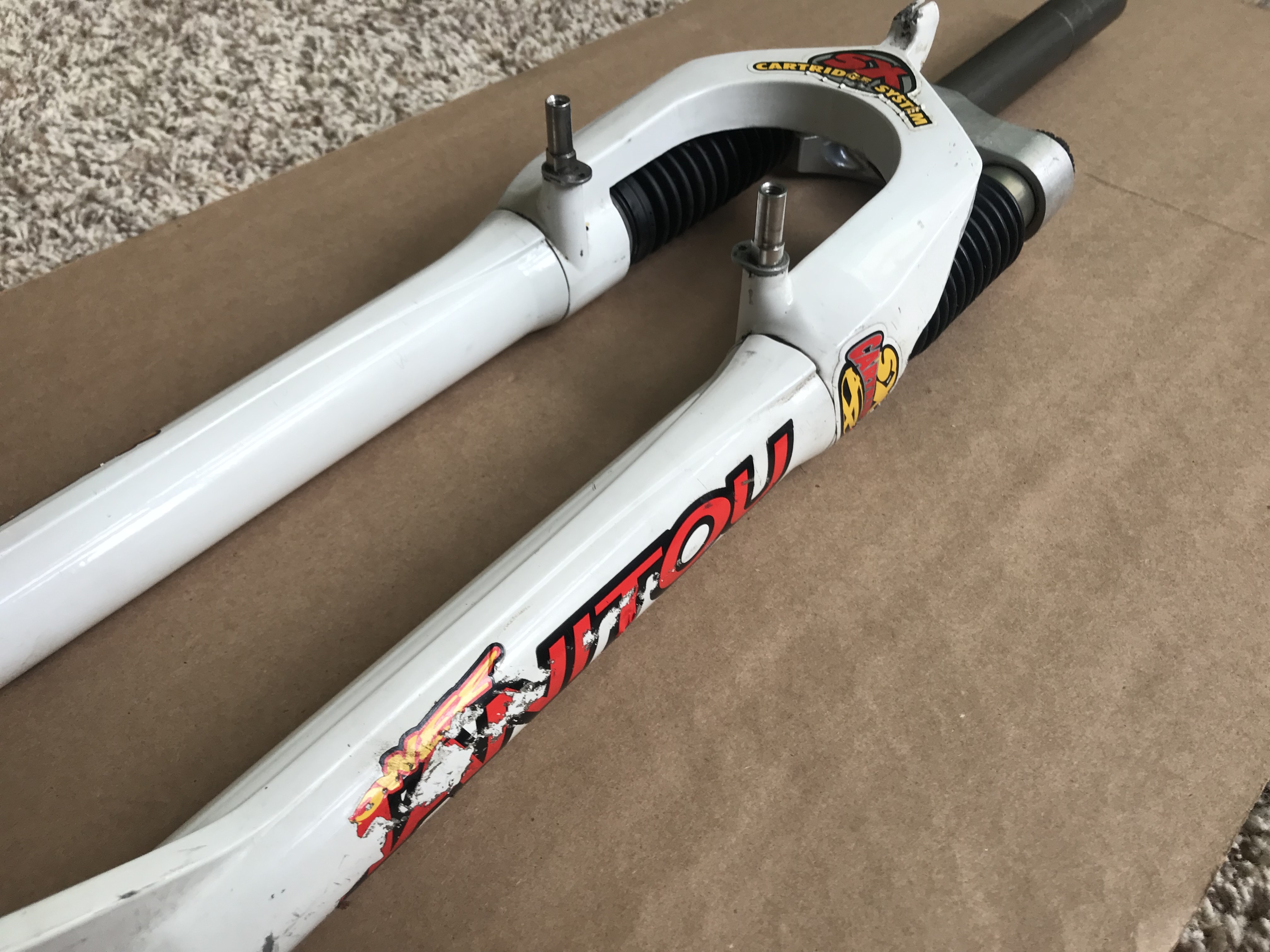 Manitou Forks 1 and a SX both need rebuild. Ship from CA Retrobike